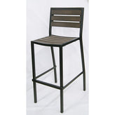 outdoor synthetic mocha bar stool