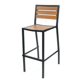 outdoor synthetic teak bar stool 3
