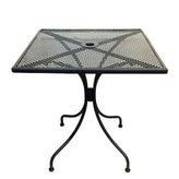 outdoor wrought iron table black 28 x 28