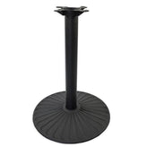 3100 Series Sun Line Cast Iron Black Matte Ornamental Round Table Base