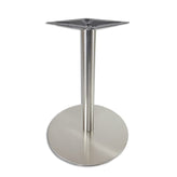 Turin Brushed Stainless Steel Round Table Bases