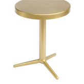 derby accent table brass