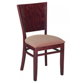 contempo solid wood dining chair in walnut finish 99