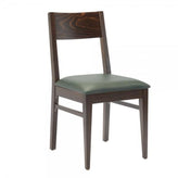 mercer solid wood dining chair in walnut finish 99