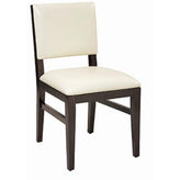 meridian solid wood dining chair in gunstock walnut finish 99