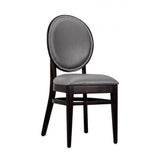 belvedere solid wood dining chair in walnut finish 99