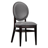 belvedere solid wood dining chair in walnut finish 99