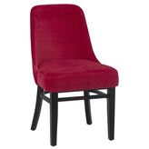 Padded Upholstered Side Chair with Wood Frame