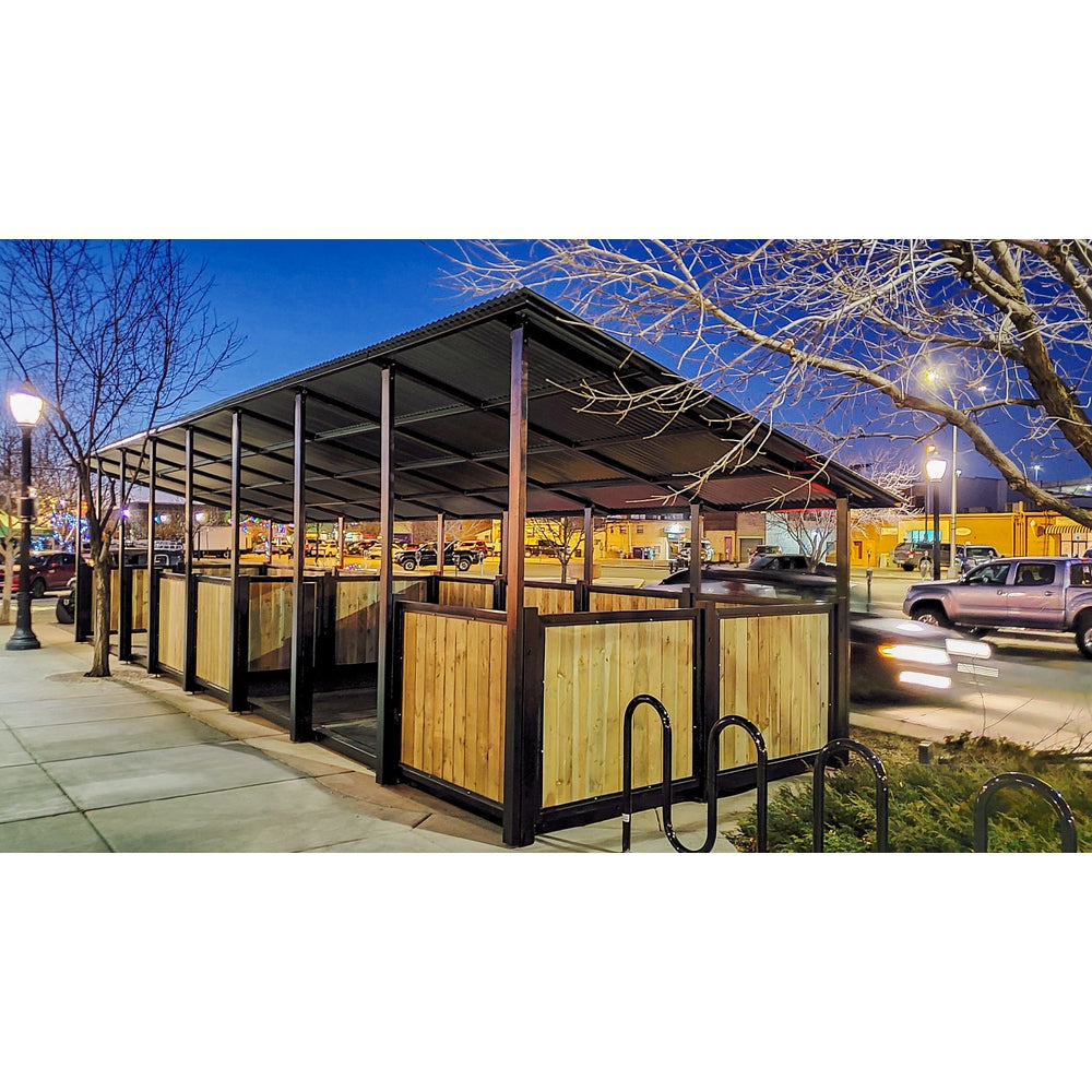 outdoor custom modular parklets