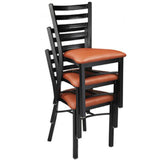 dante black metal stacking dining chair 99