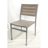 outdoor synthetic teak side chair 3