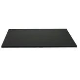 black aluminum outdoor table top