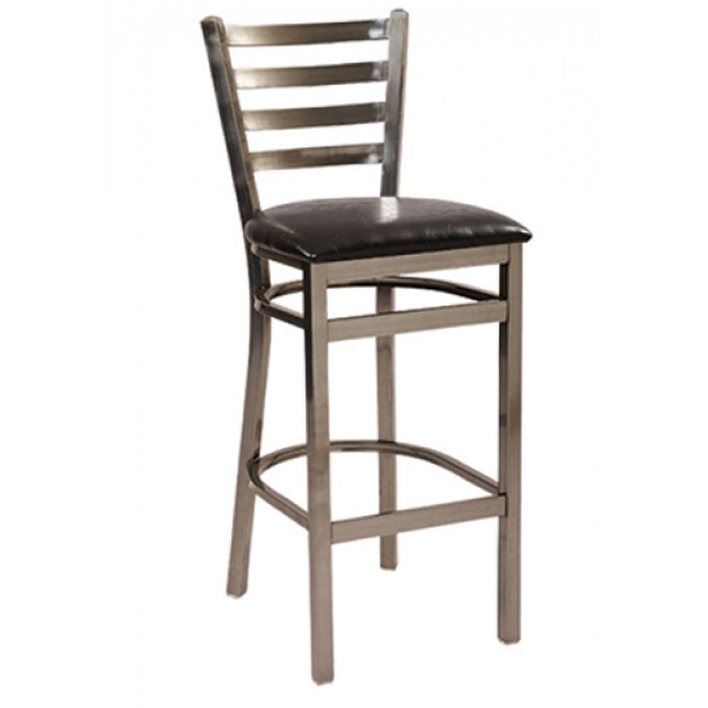 dante metal bar stool with distressed clear frame 99