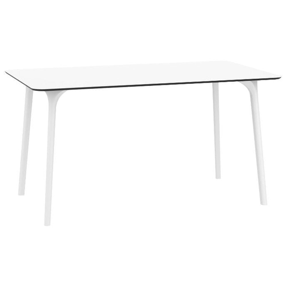 Maya Outdoor Rectangle Table 55 inch White