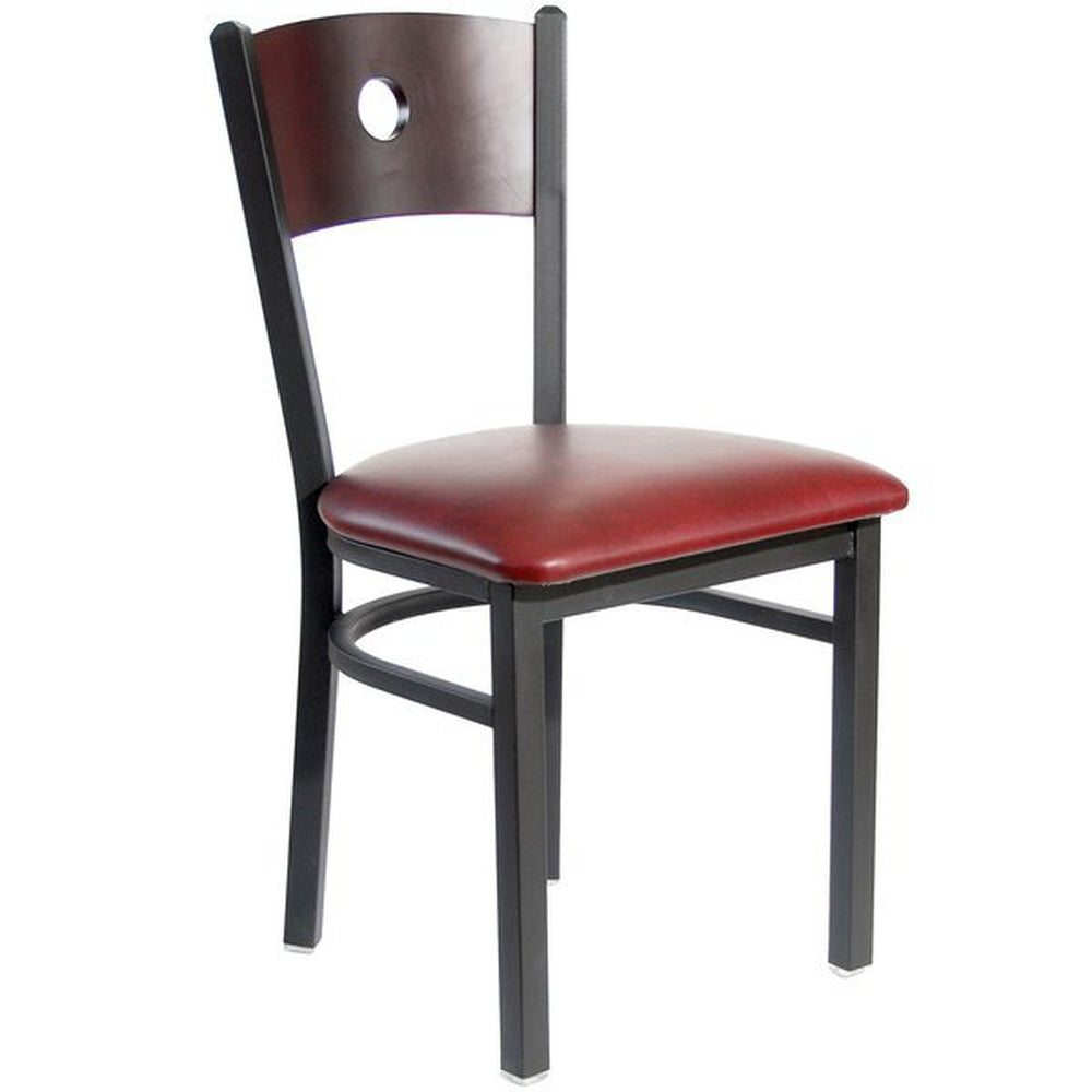 darby circle wood back side chair