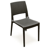 verona resin wickerlook dining chair brown isp830 br