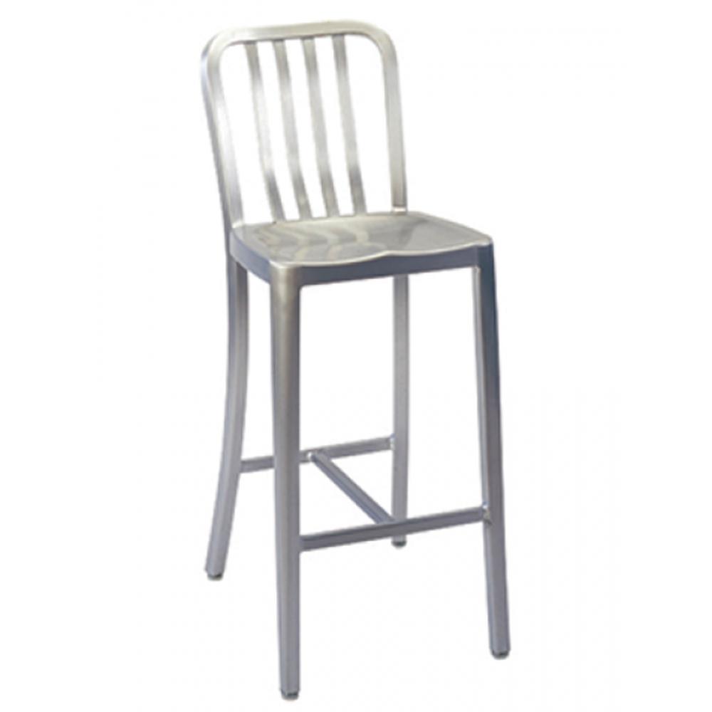 brushed aluminum classic outdoor bar stool 99