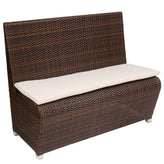 aluminum frame poly woven bench in light weight