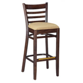 ladderback solid wood bar stool 99