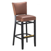 oxford solid wood bar stool with nailheads 99