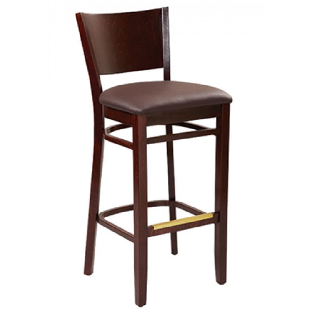 contempo solid wood bar stool in walnut finish 99