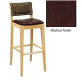 Madison Solid Wood Fully Upholstered Bar Stool