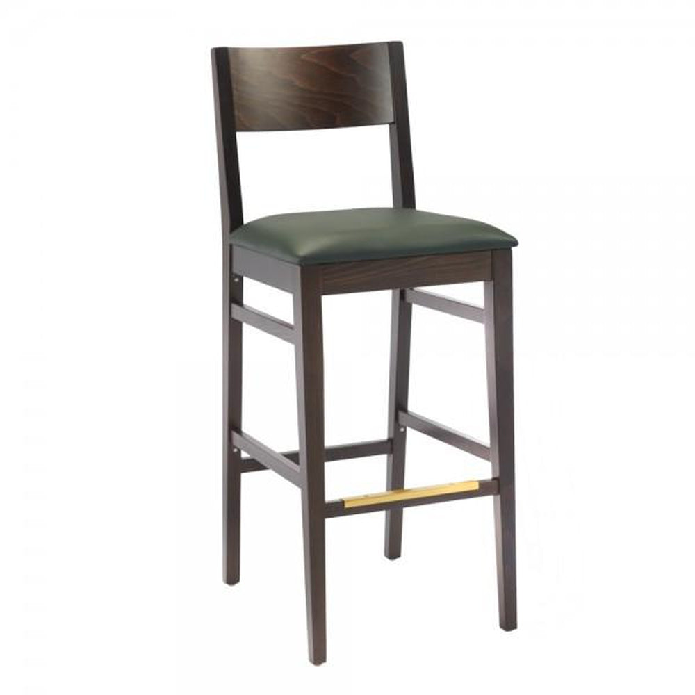 mercer solid wood bar stool in walnut finish 99