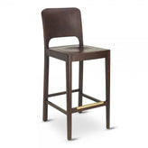 milano solid wood bar stool in walnut finish 99