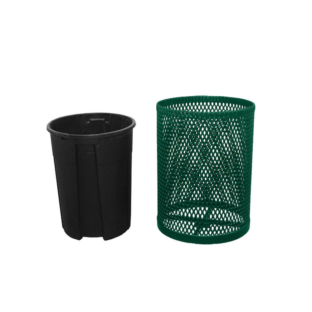 32 Gallon Round Trash Receptacle with Liner