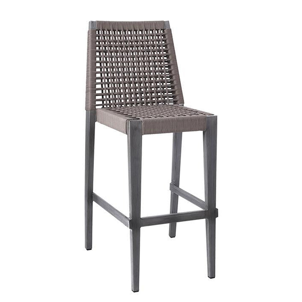 outdoor aluminum barstool with terylene favric seat and back