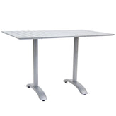 outdoor aluminum table with base