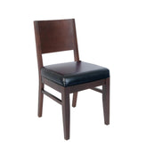 beechwood chair black vinyl seat