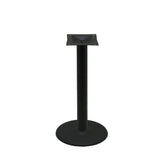 os black stamped steel disc table bases