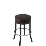 os xl button top barstool with black stationary frame