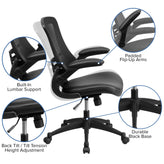 mid back office desk chair with wheels