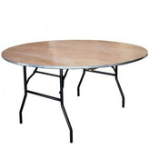 oak veneer banquet table with folding black legs 99