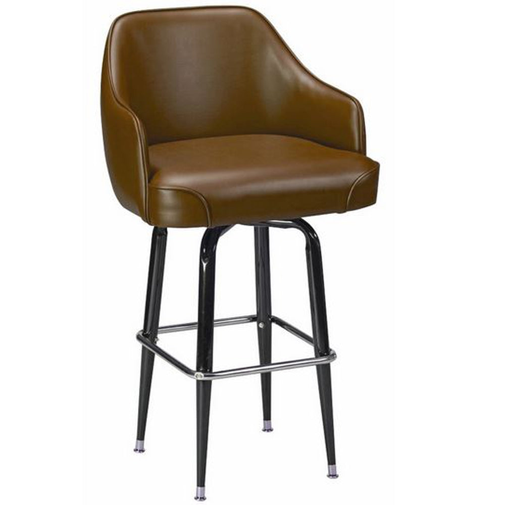 copy of padded upholstered side chair with wood frame