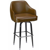 copy of padded upholstered side chair with wood frame