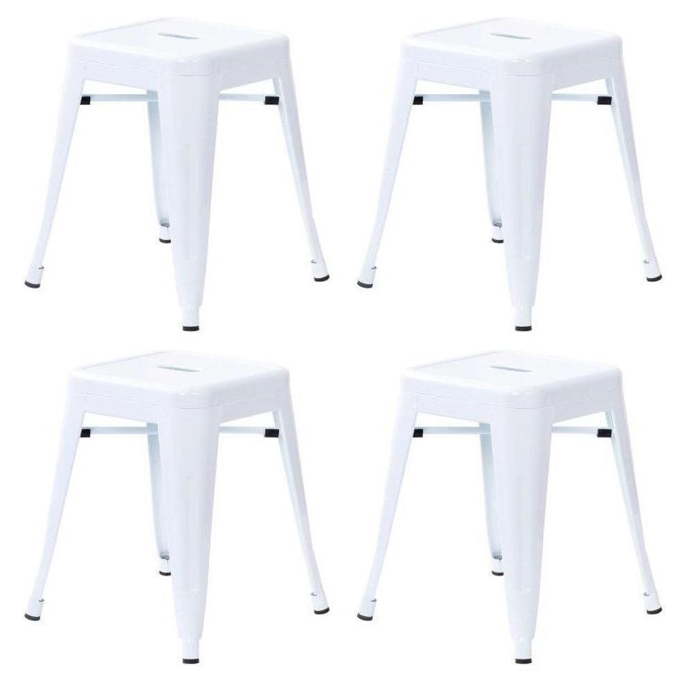 Kai Metal Stackable Stool Set of 4 | Restaurant Furniture Plus
