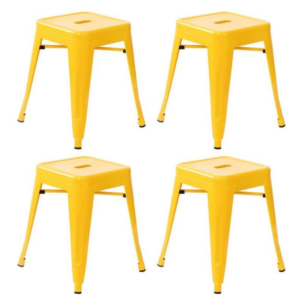 Stackable Stool Et Kai Metal Stackable Stool Set of 4 | Restaurant Furniture Plus