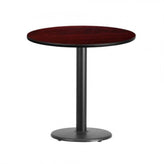 36inch round laminate table top with 24inch round table base