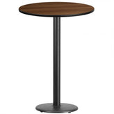 36inch round laminate table top with 24inch round table base
