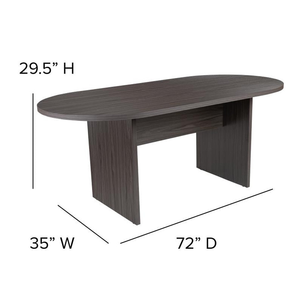 Jones 6 Foot (72 inch) Oval Conference Tables
