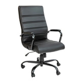 Whitney High Back Black LeatherSoft Executive Swivel Office Chair