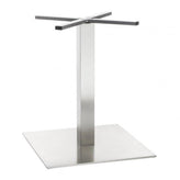 indoor brushed stainless steel square table base 99