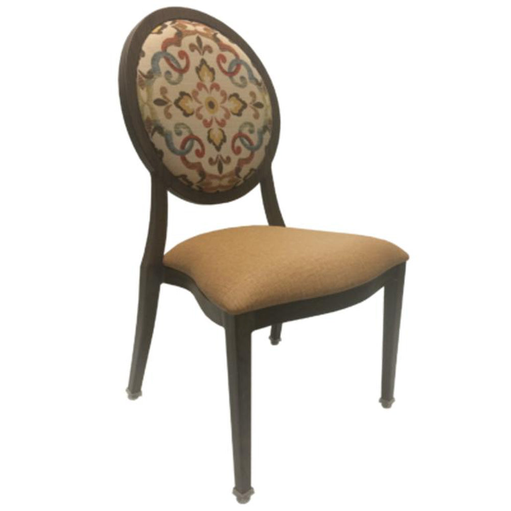 Astoria Custom Upholstered Side Chair with Round Back