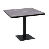 36 x 36 high pressure laminate table top aluminum base