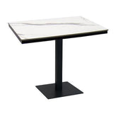 30 x 48 high pressure laminate table top aluminum base 3