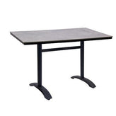 30 x 48 high pressure laminate table top aluminum base 4