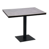 36 x 36 high pressure laminate table top aluminum base 5